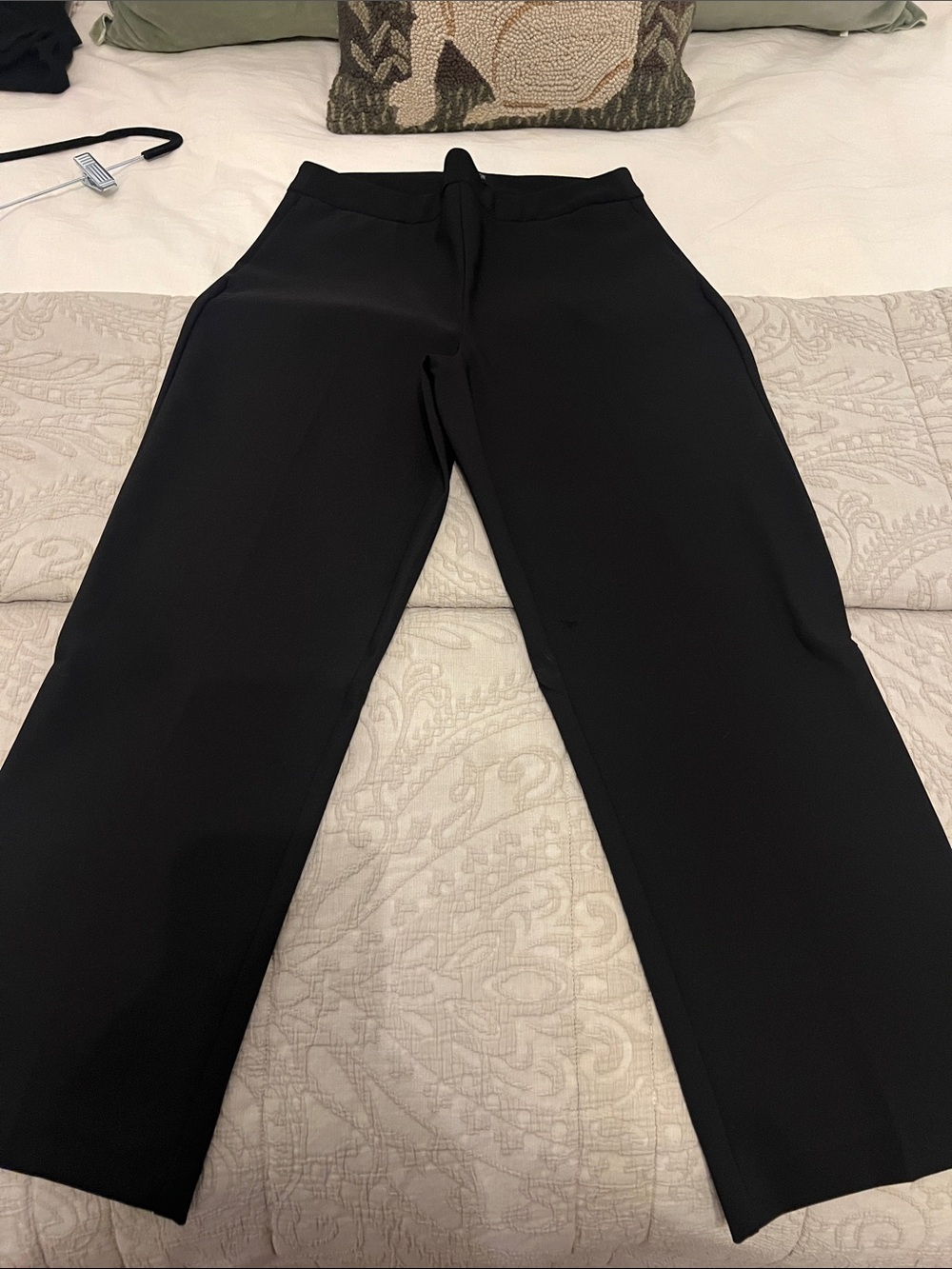 Rachel Zoe Black Wide-Leg Pull-On Pants